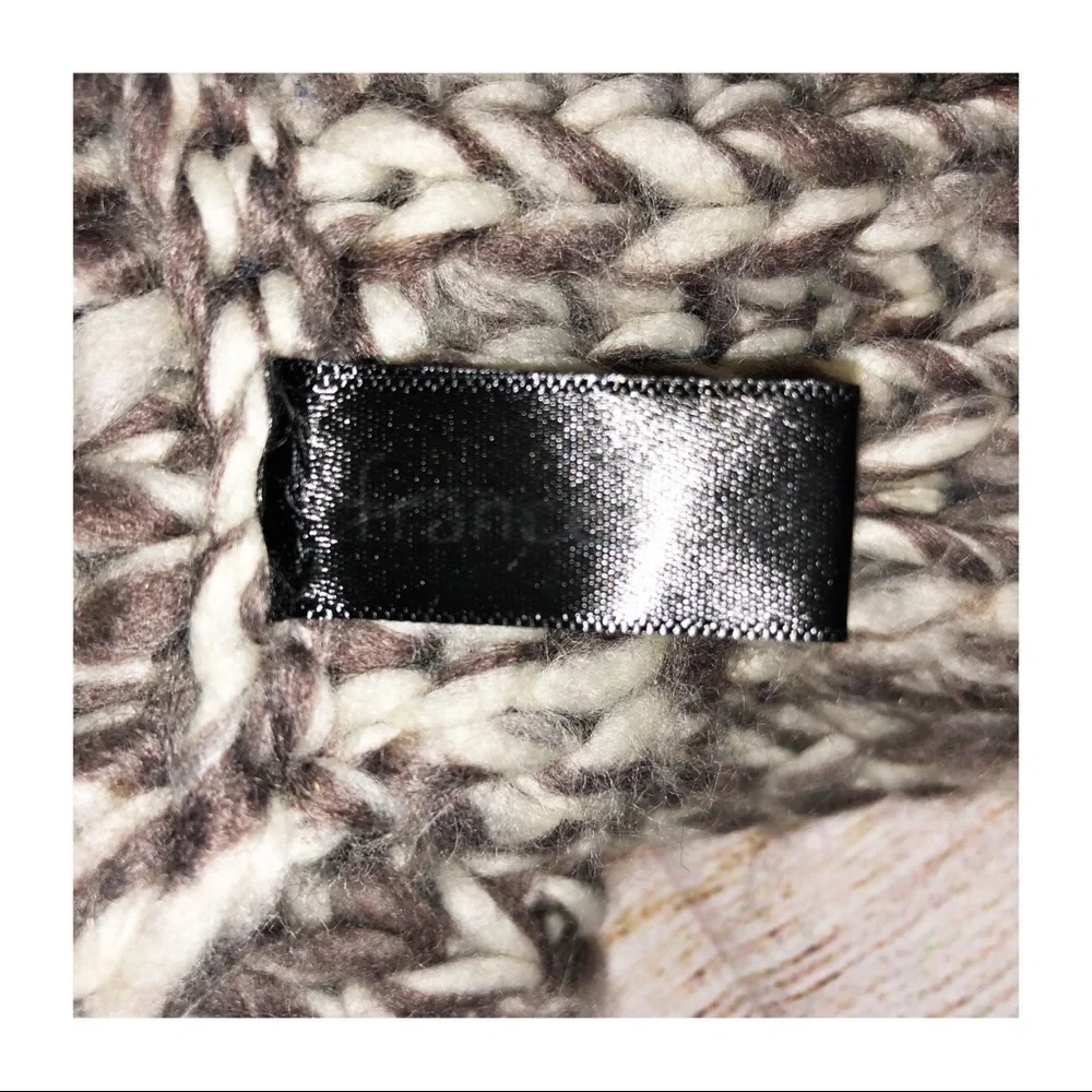 Francescas Brown and Cream infinity scarf